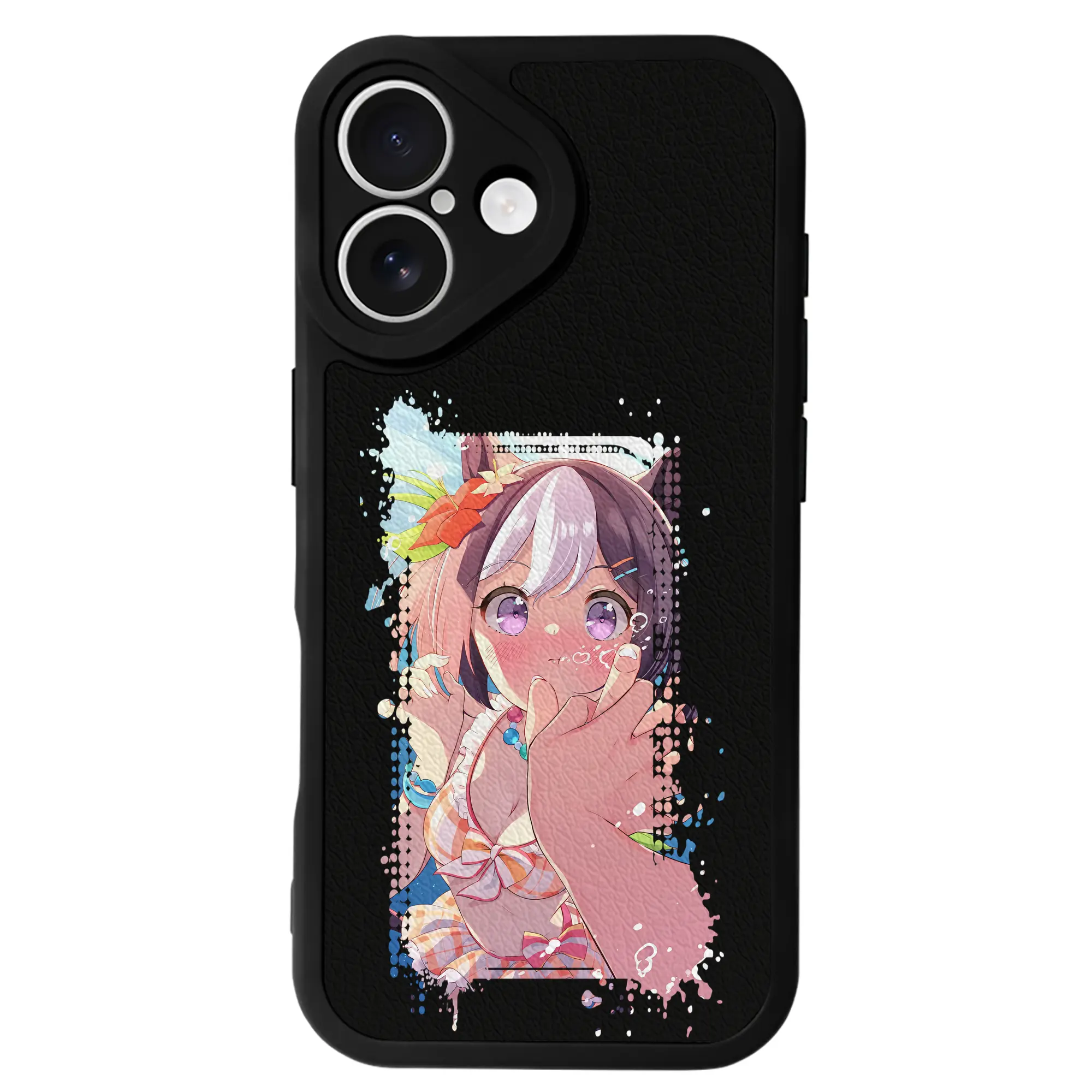 ウマ娘 プリティーダービー グッズ スペシャルウィーク - IPhone 16シリーズ対応 ・ シリコンスマホケース ・ レザー調 ・ 高精度フィット ・ 耐衝撃 ・ ワイヤレス充電対応 ・ 精密カット